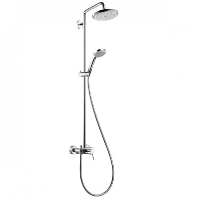 Душевая система наружного монтажа Hansgrohe Croma 220 Showerpipe 27222000